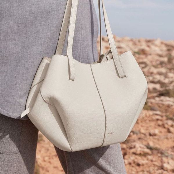 Polene Cyme Tote Bag Ivory
